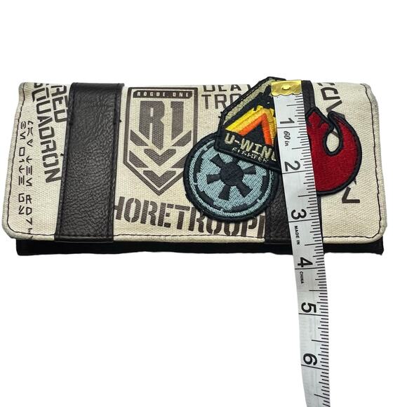 Star Wars Lucas Film Ltd. Wallet Imperial Starfleet U-wing Fighter Heart Logo - Picture 11 of 12